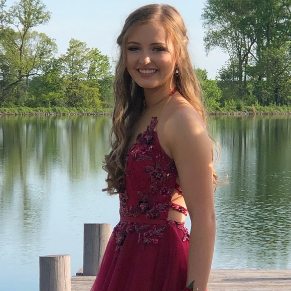 SIZE 0 RACHEL ALLAN PROM GOWN - Picture 3 of 6